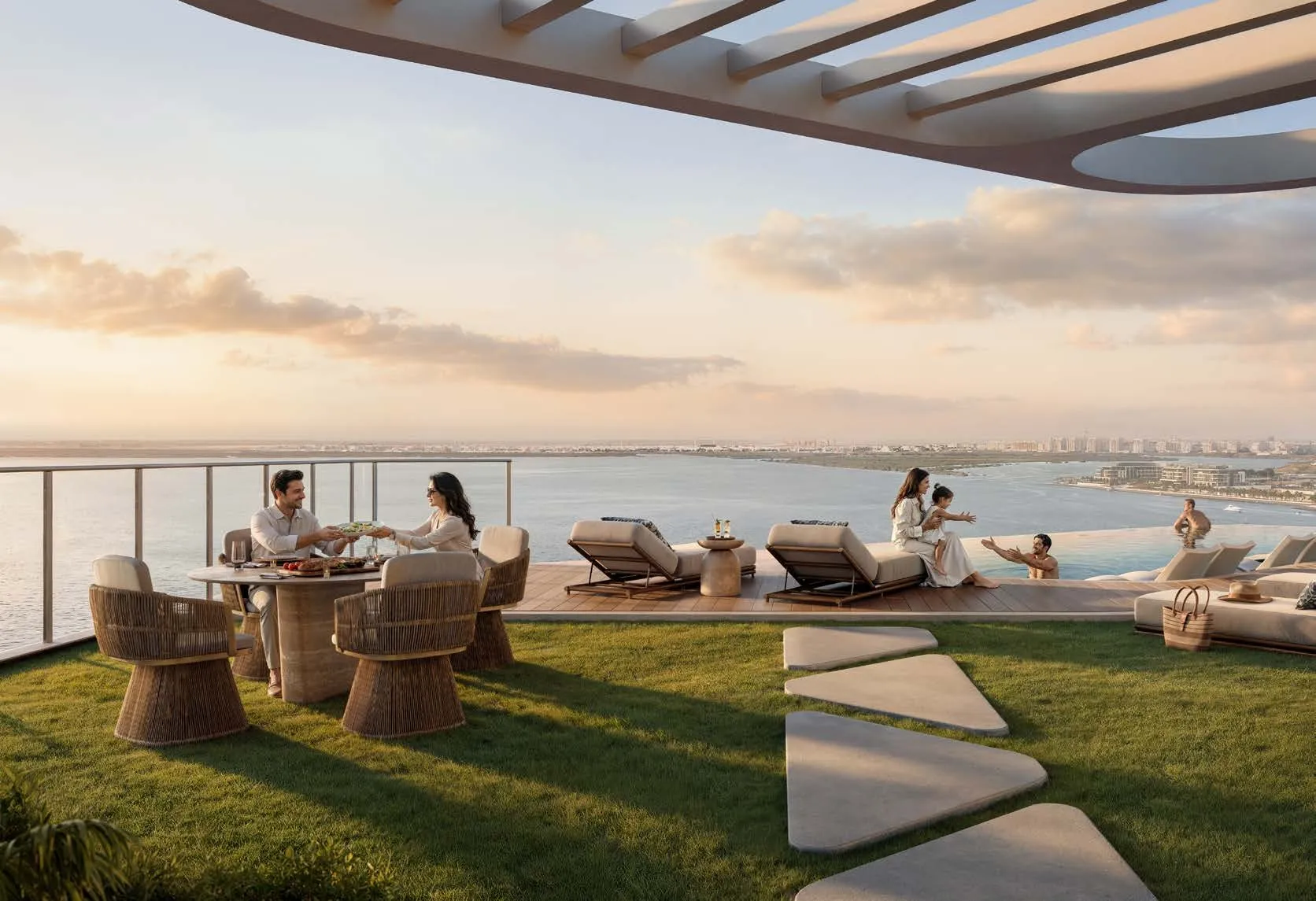 Waterfront Seatting Area