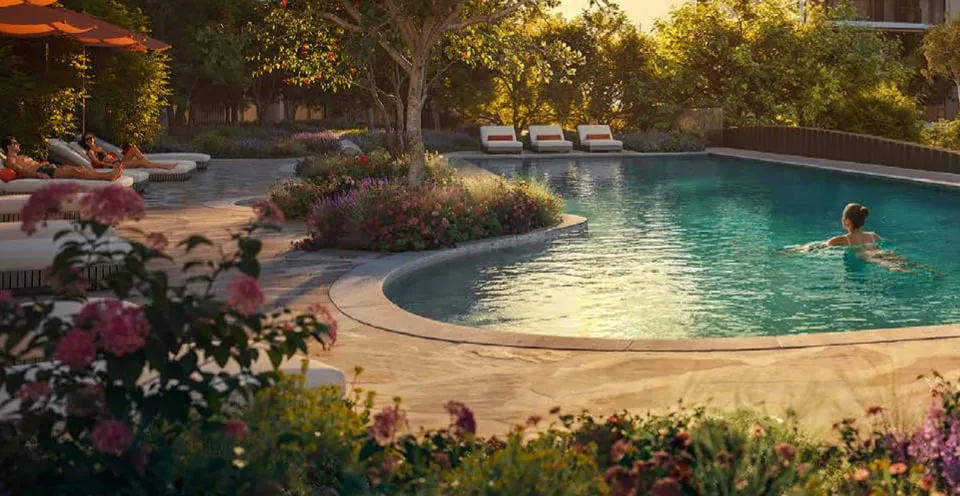 Swimming Pool & Pool Deck