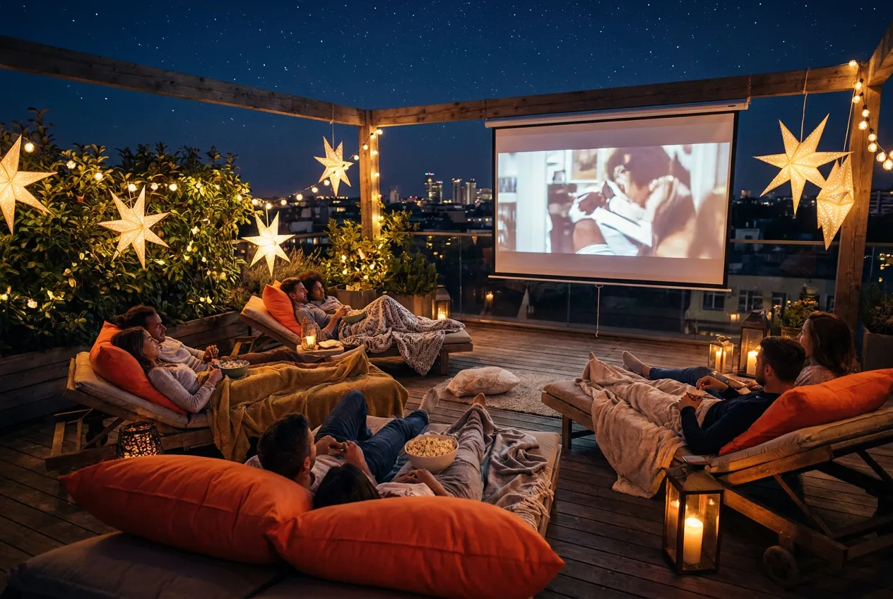 Outdoor Poolside Cinema
