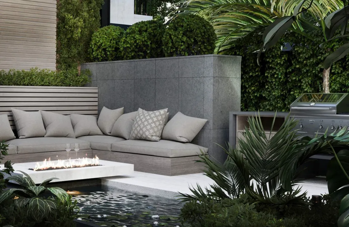 Lounge Area with BBQ