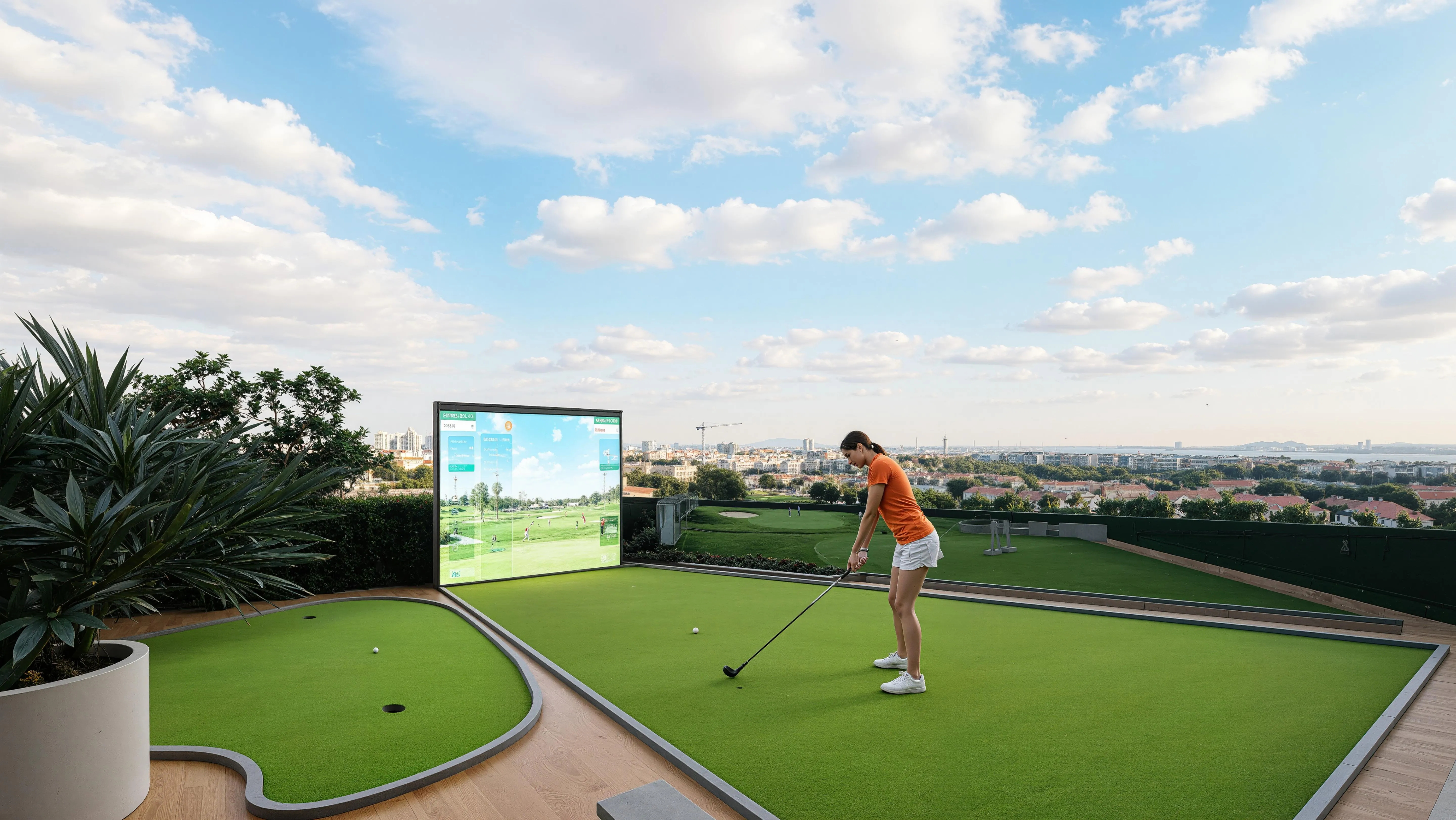 Golf Simulation Area