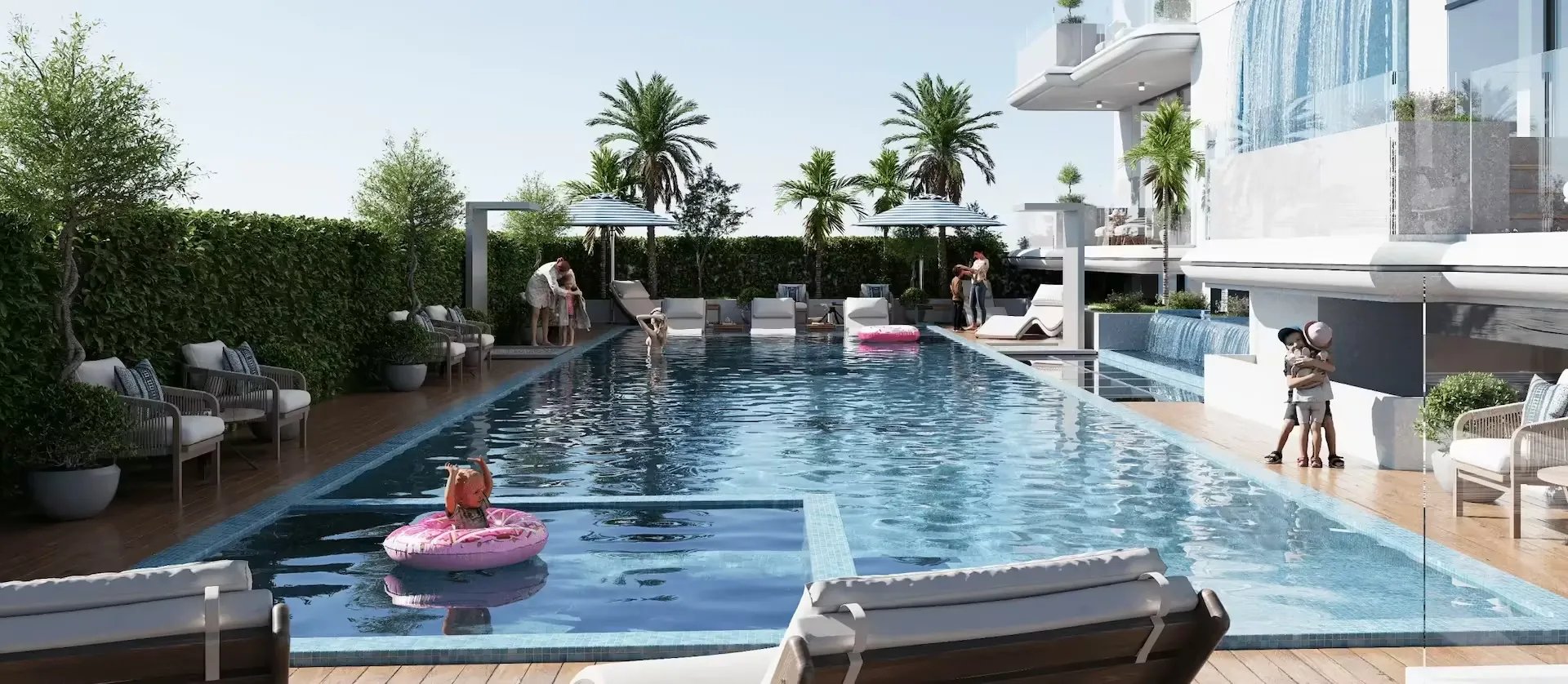 Swimming Pool with Ledge Lounger