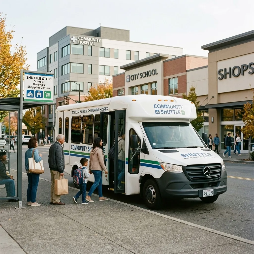 ⁠⁠Shuttle to the Schools, Hospitals, Shopping Centers etc.