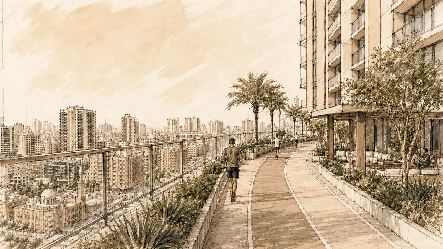 Rooftop Jogging Track