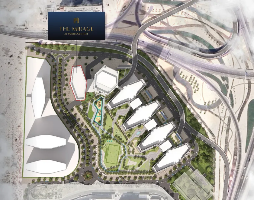 The Mirage at Sobha Central master plan