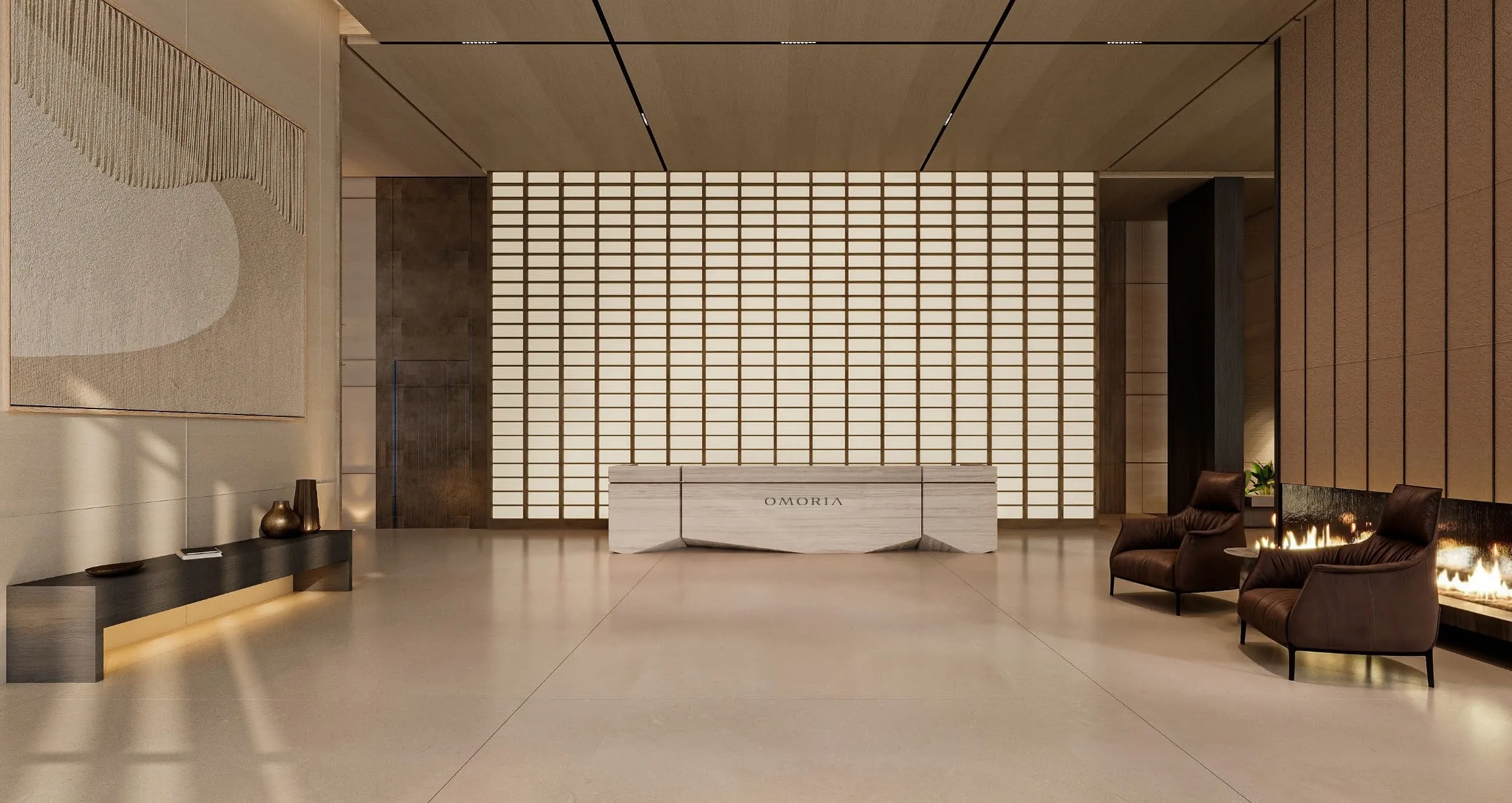 Omoria Private Residences lobby