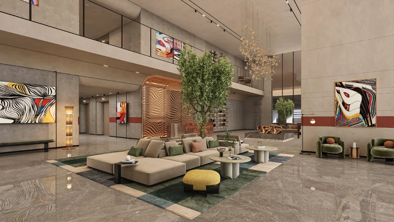 Mövenpick Residences Dubai Motor City Phase 1 lobby
