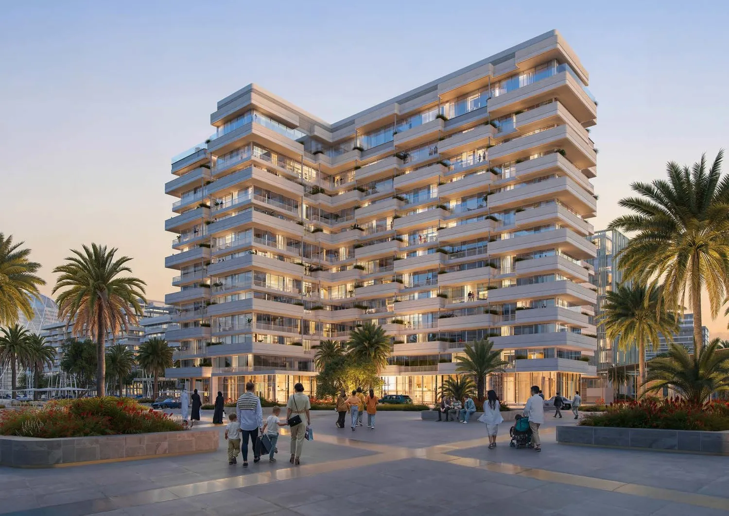 Luluat Marina at Luluat Al Raha architecture