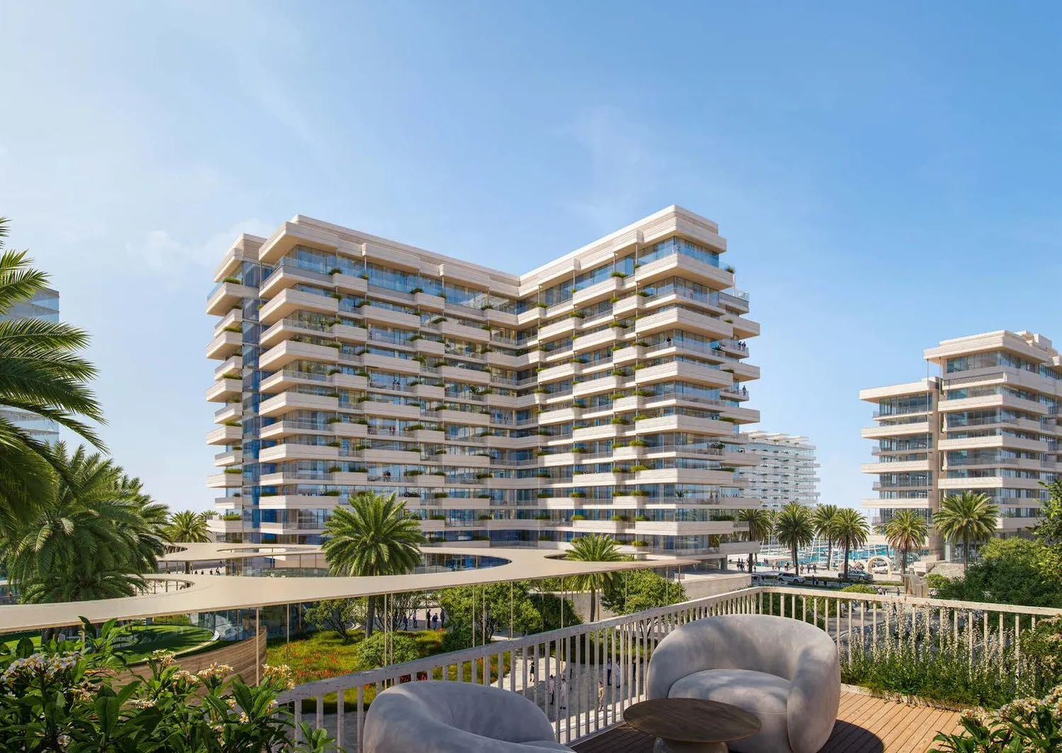Luluat Marina at Luluat Al Raha architecture