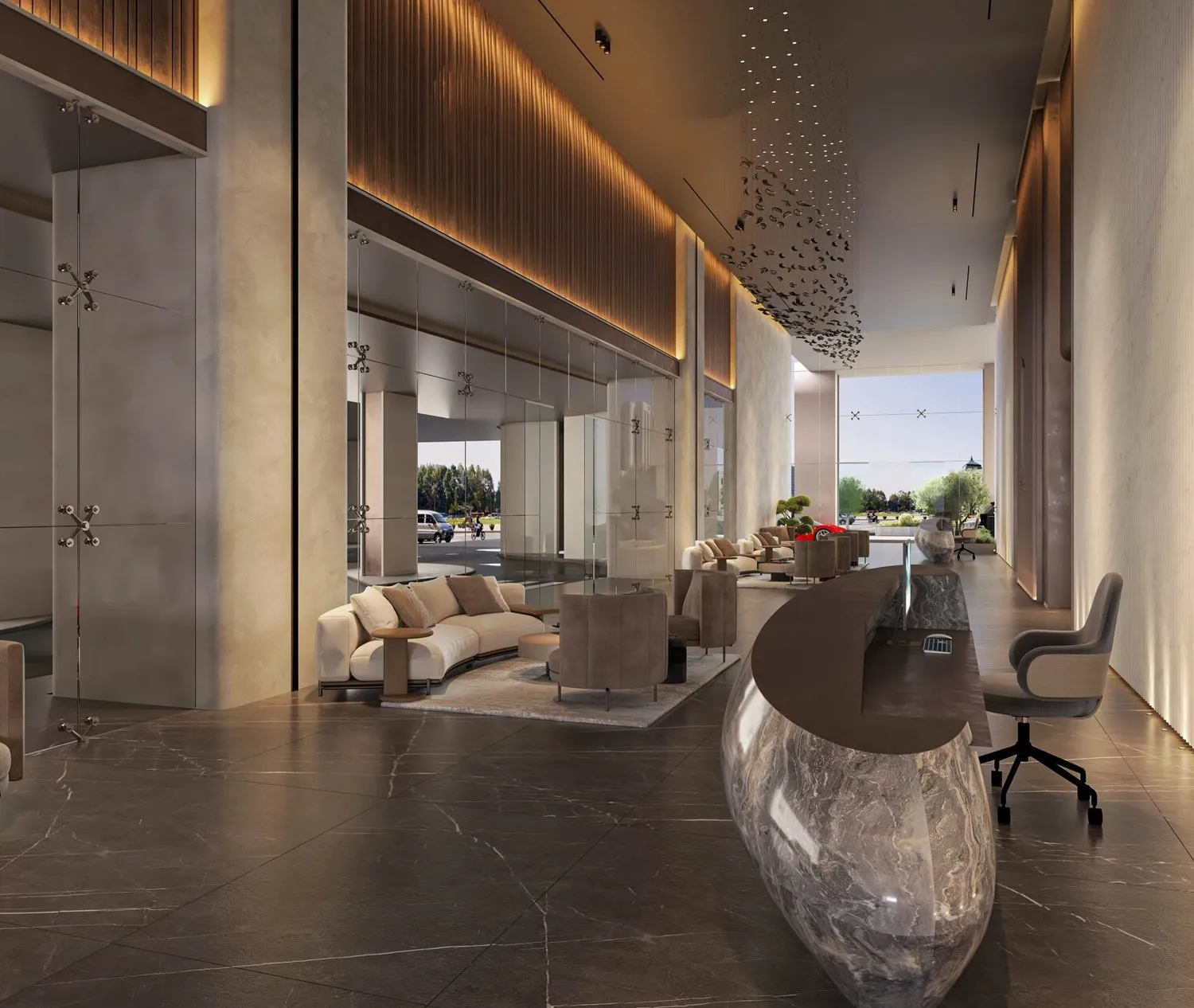 Burj Capital Business Bay lobby