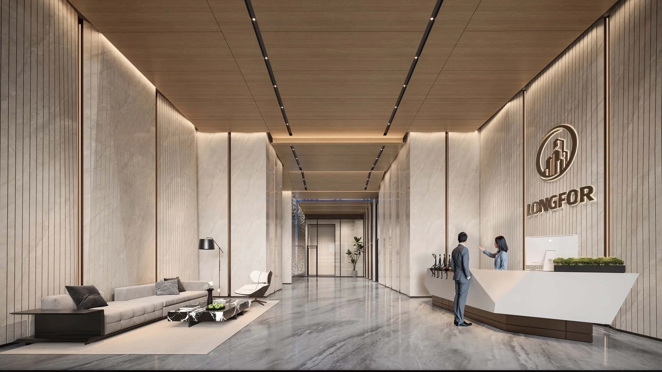 Longfor International Center lobby