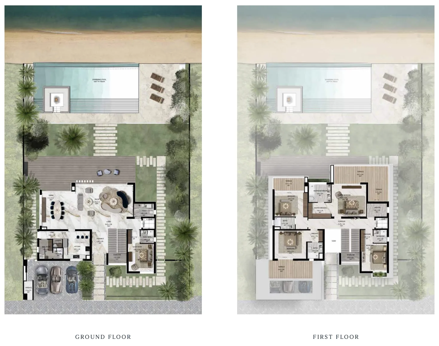 5 bedrooms floor plan