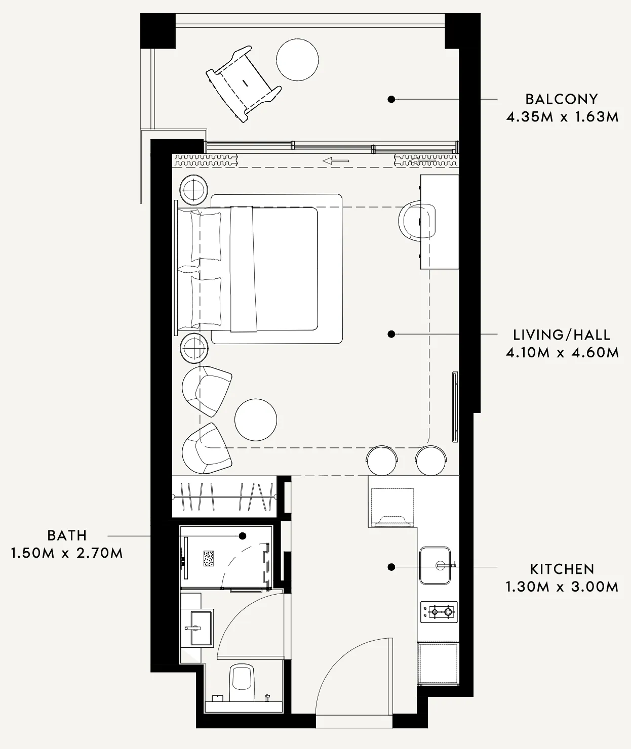 Studio floor plan