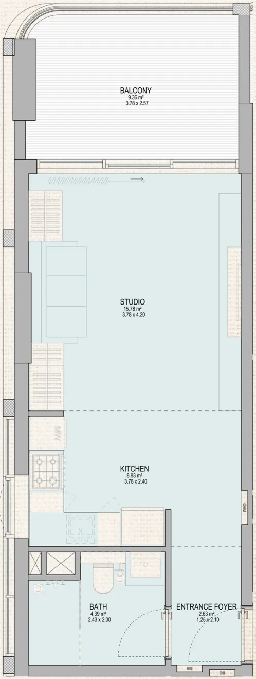 Studio floor plan
