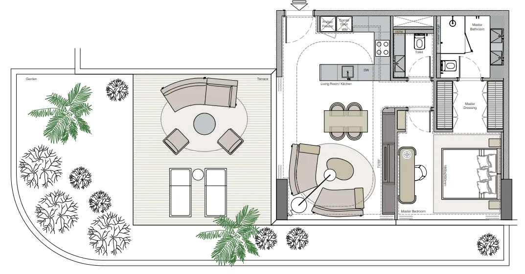 1 bed