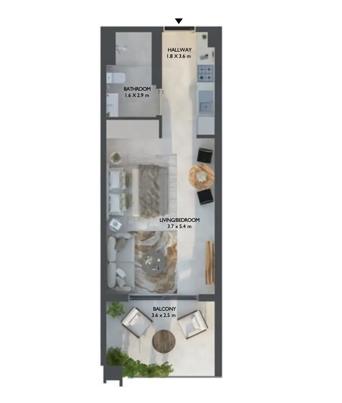 Studio floor plan