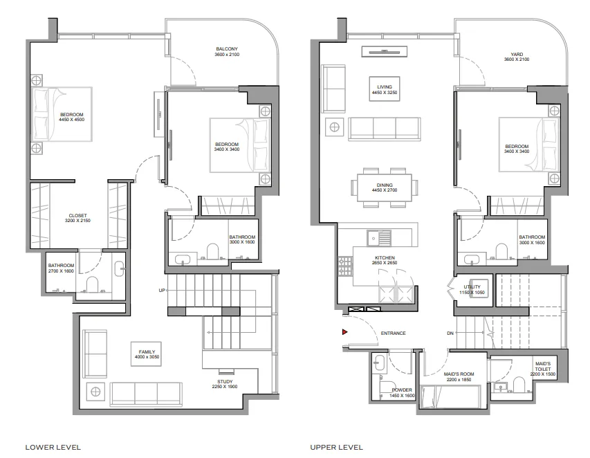 3 bedrooms floor plan