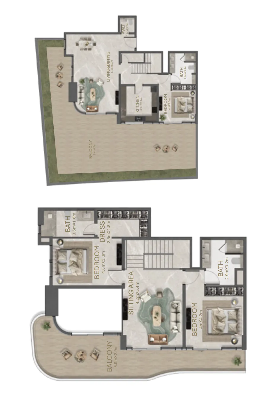 3BR Layout