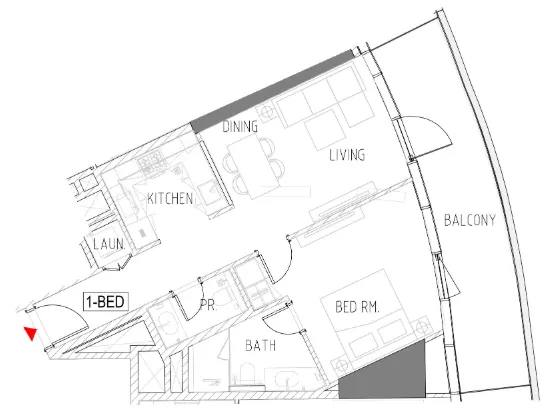 1 bed