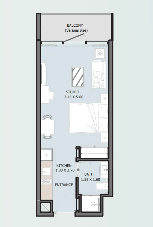 Studio floor plan