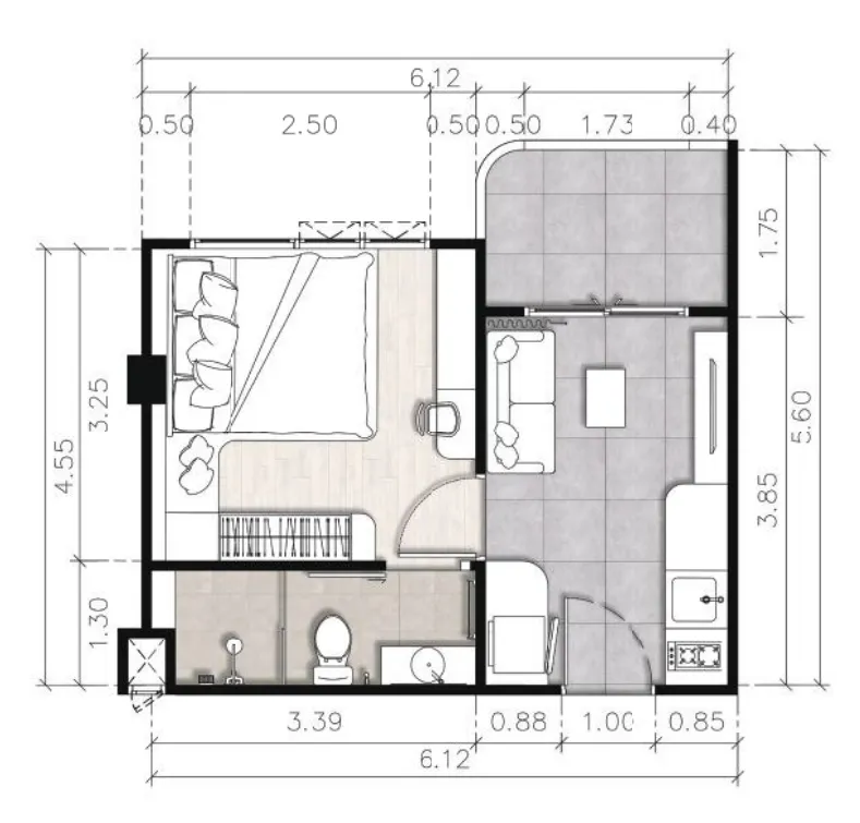 1BR Layout