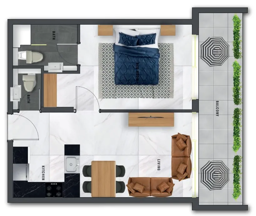 1BR Layout