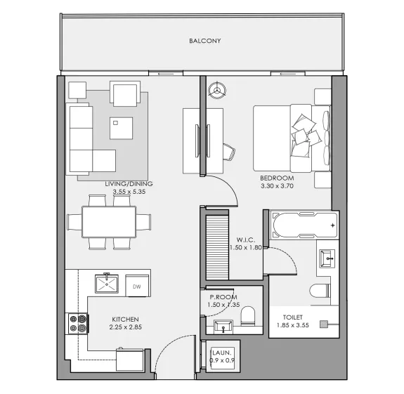 1BR Layout