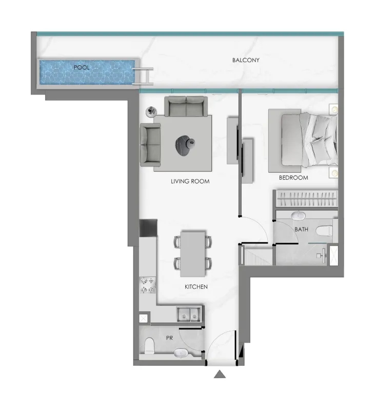 1 bed