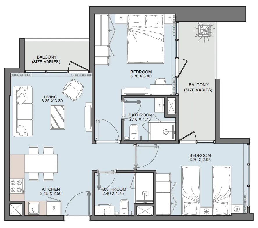 2BR Layout
