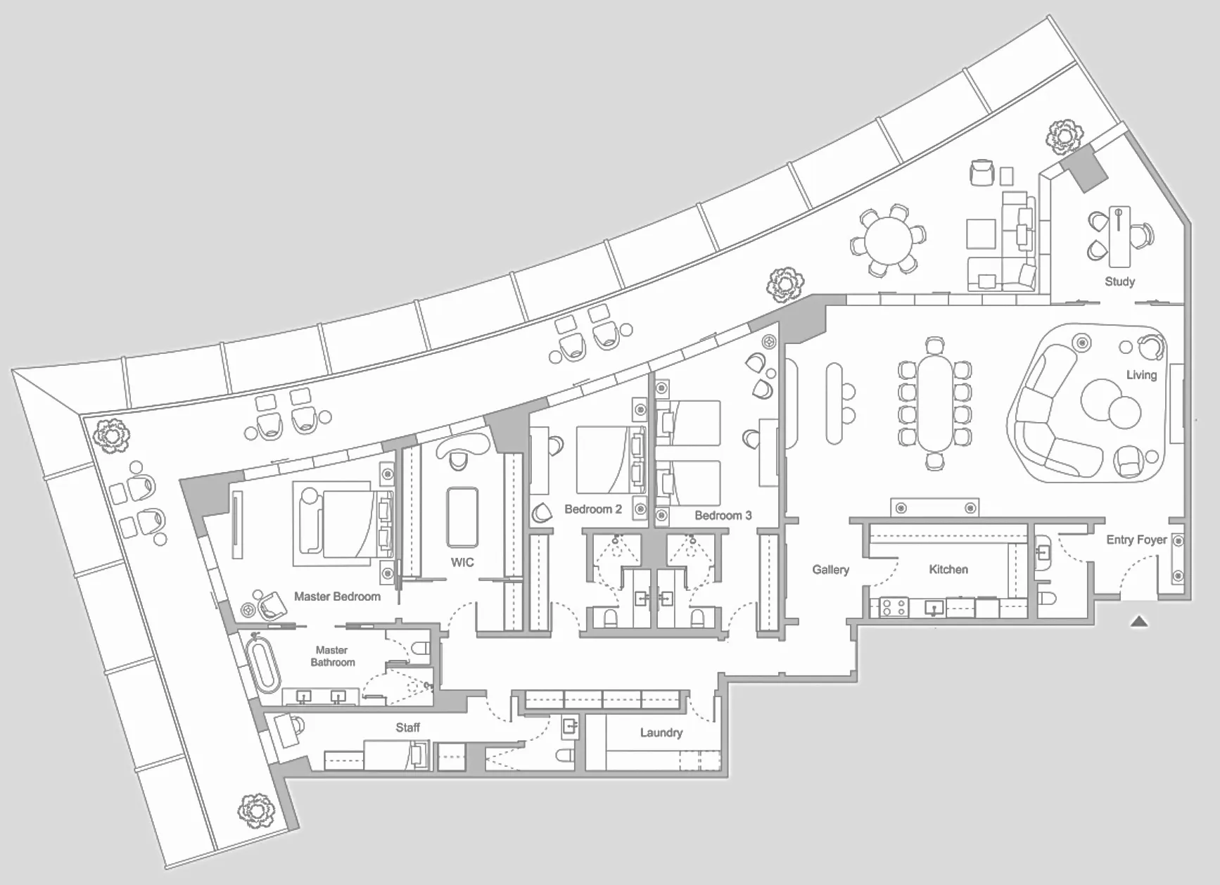 3 bed