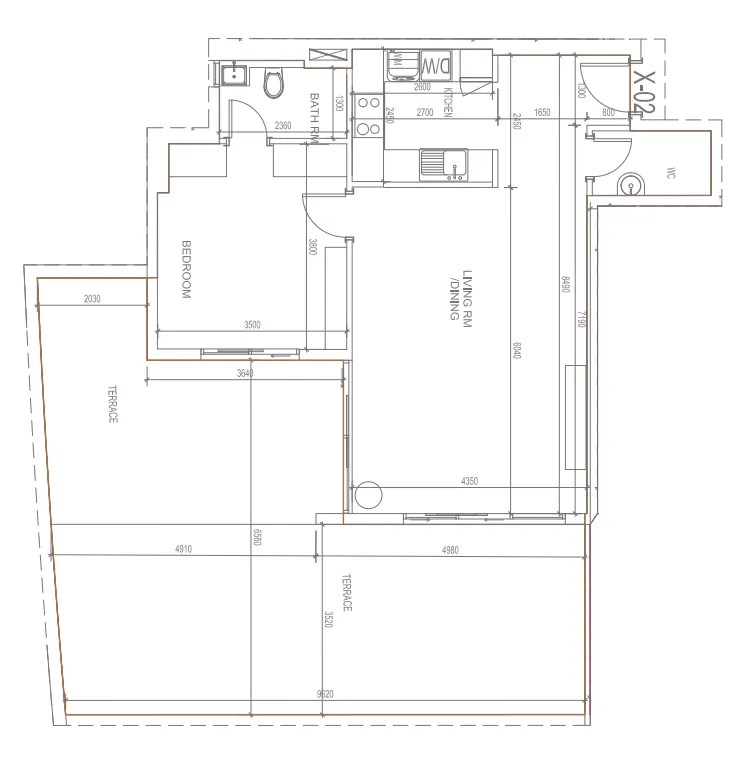 1 bed