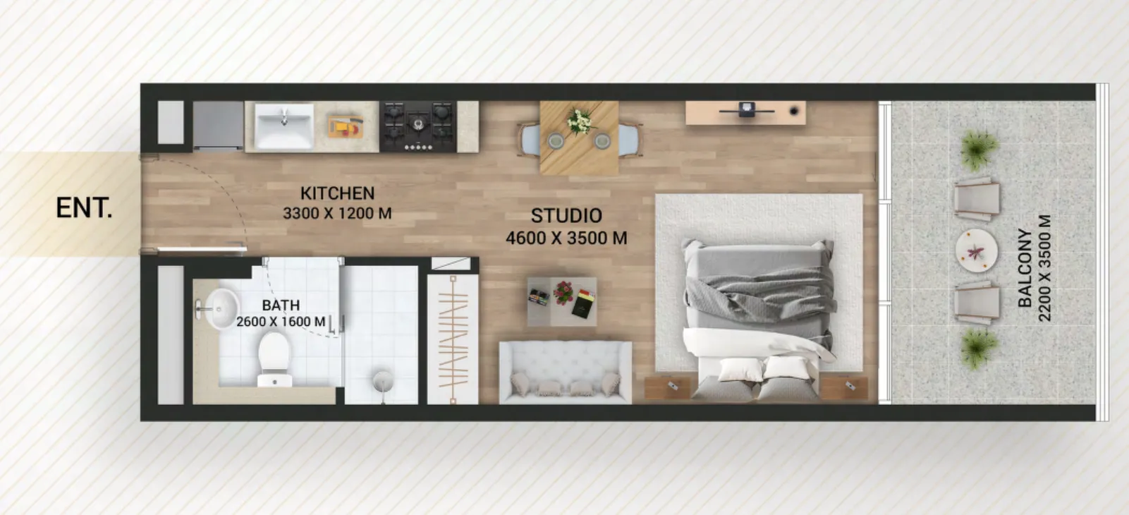 Studio floor plan