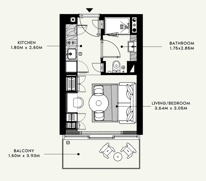 Studio floor plan