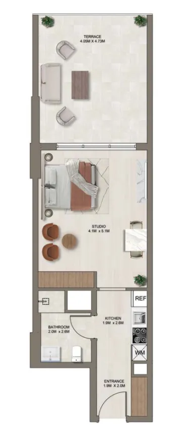 0BR Layout