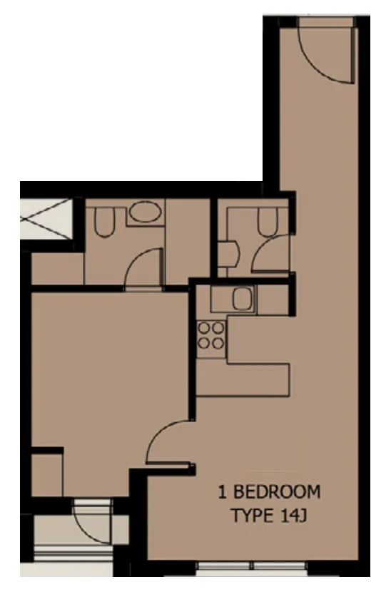 1 bed