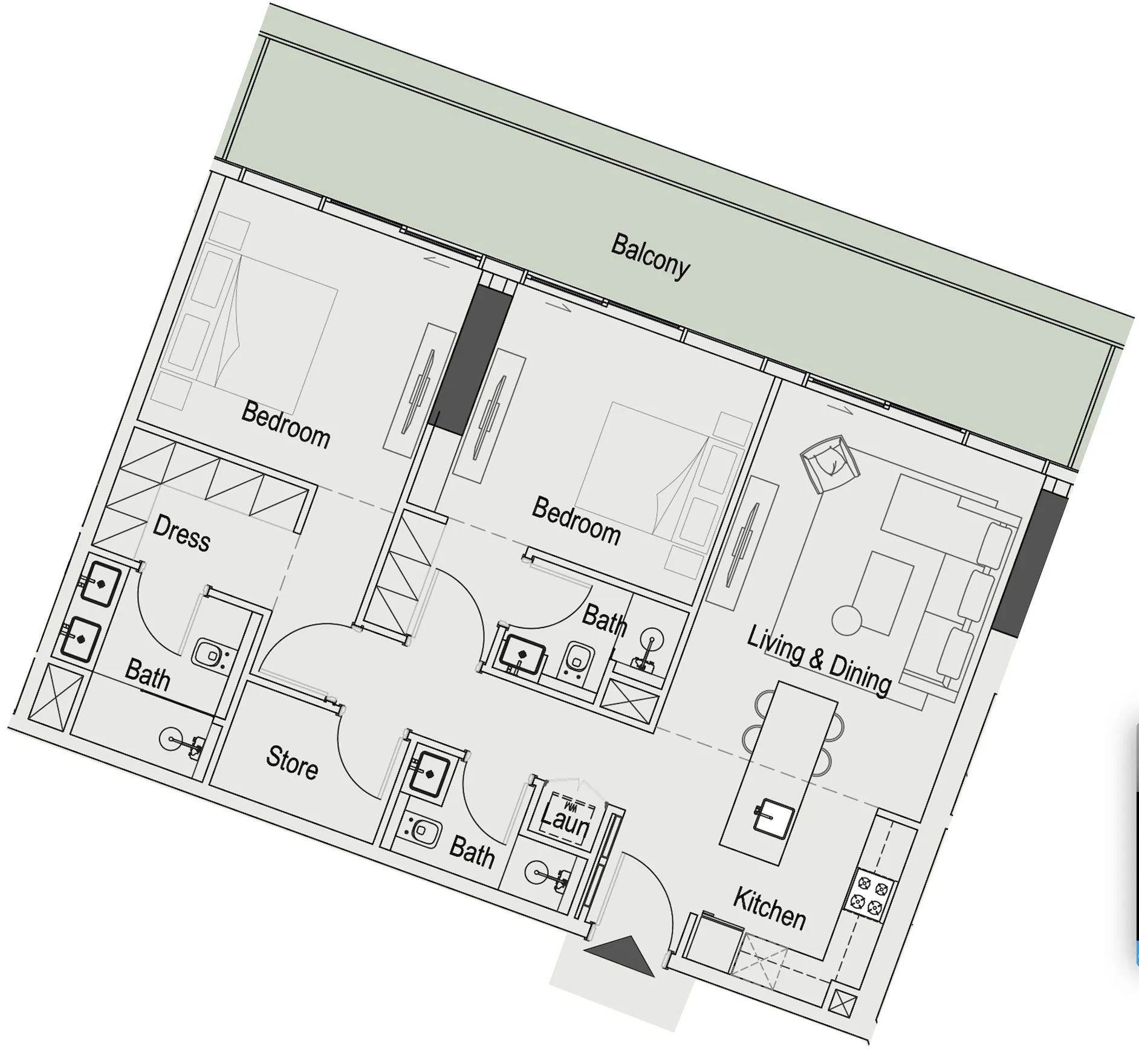 2BR Layout