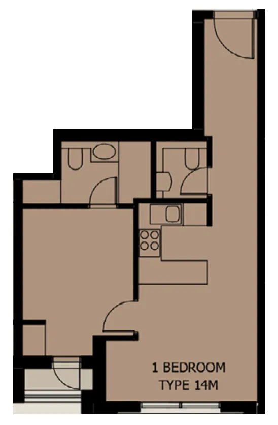 1 bed