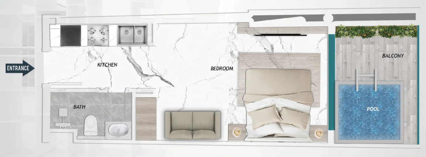 Studio floor plan