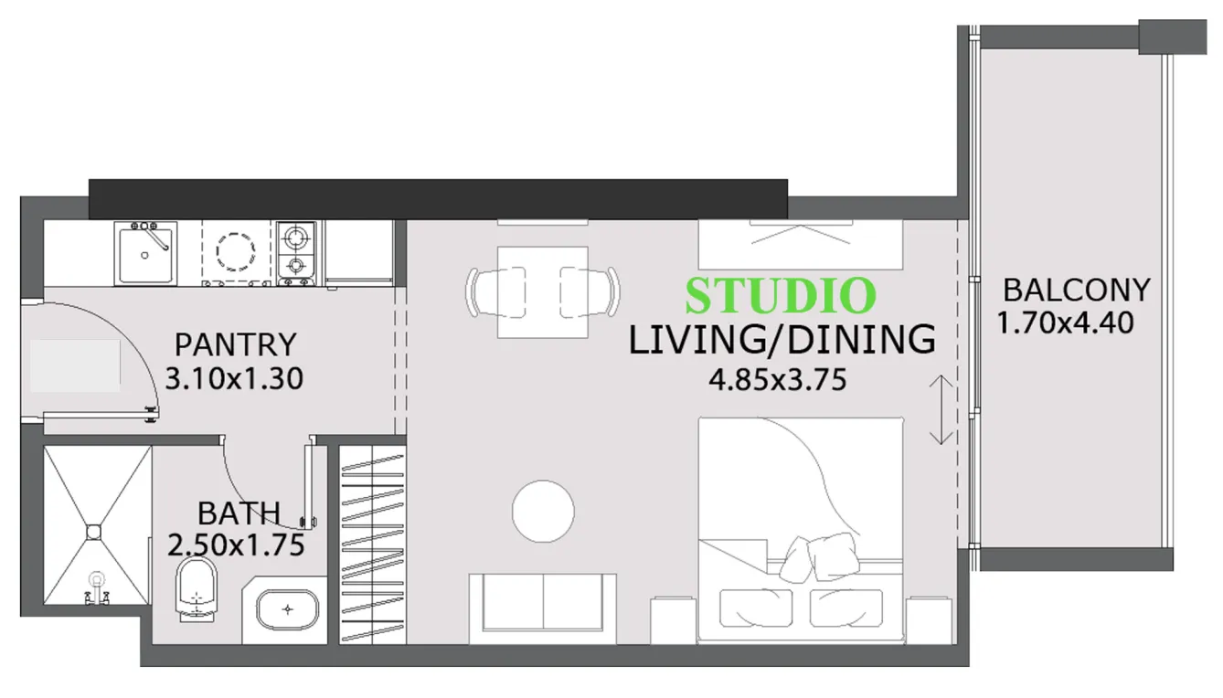 Studio floor plan