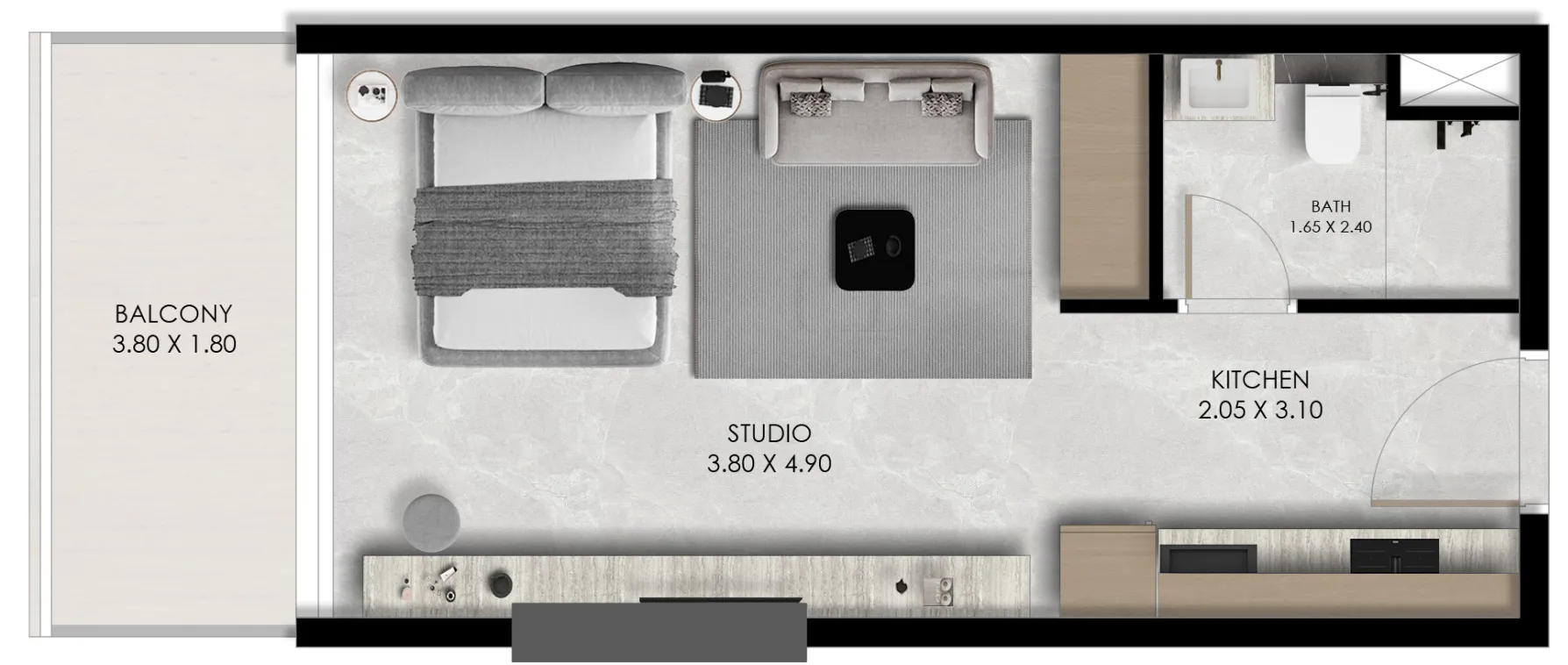 Studio floor plan