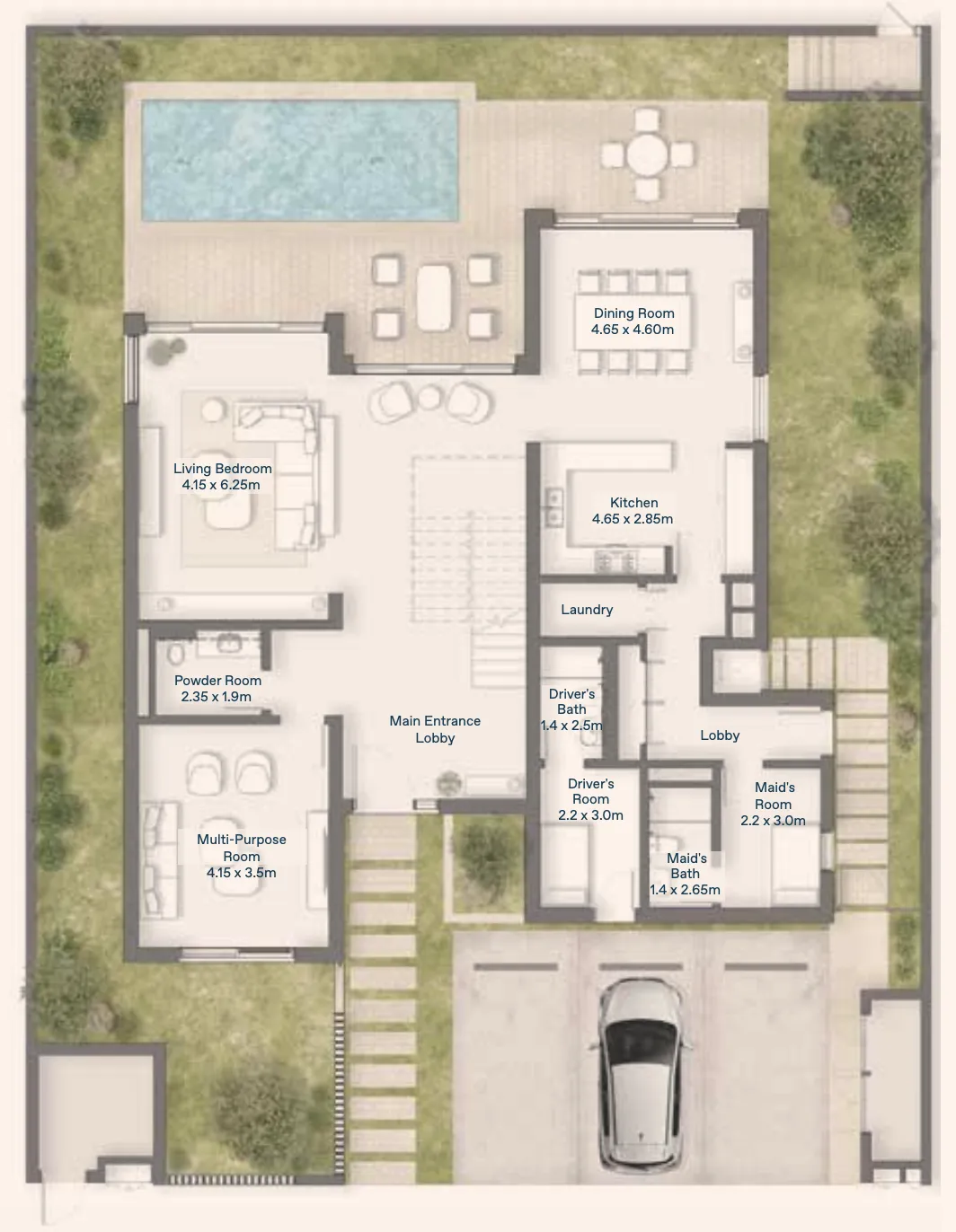 4 bed
