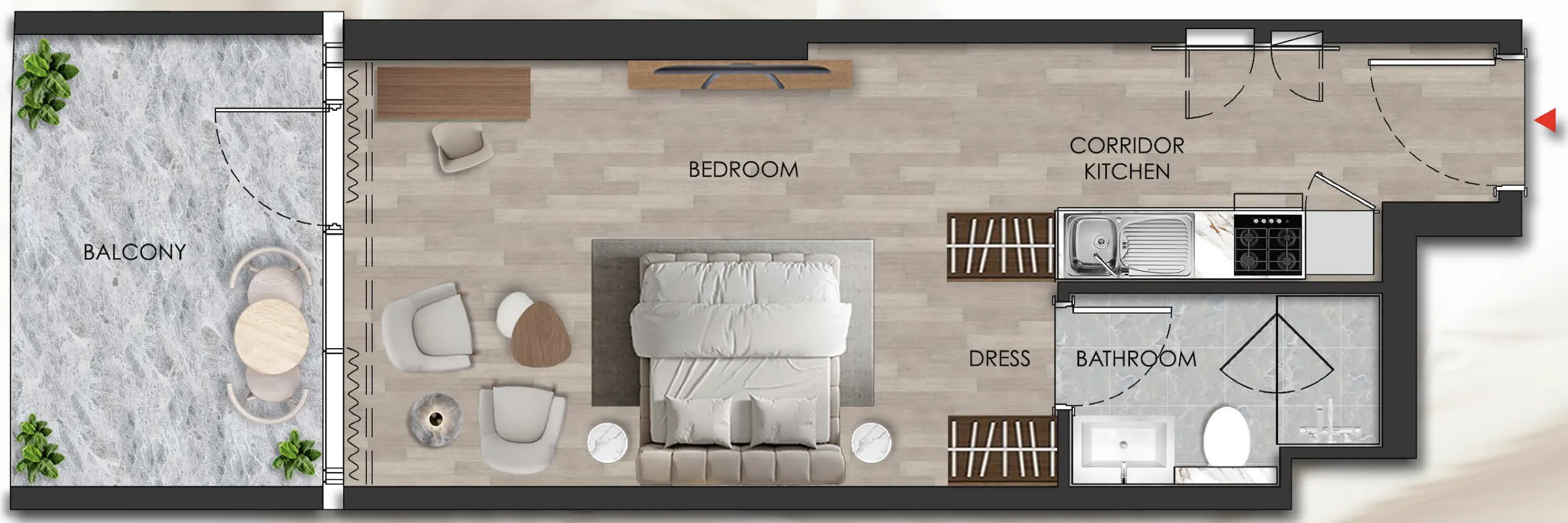 Studio floor plan