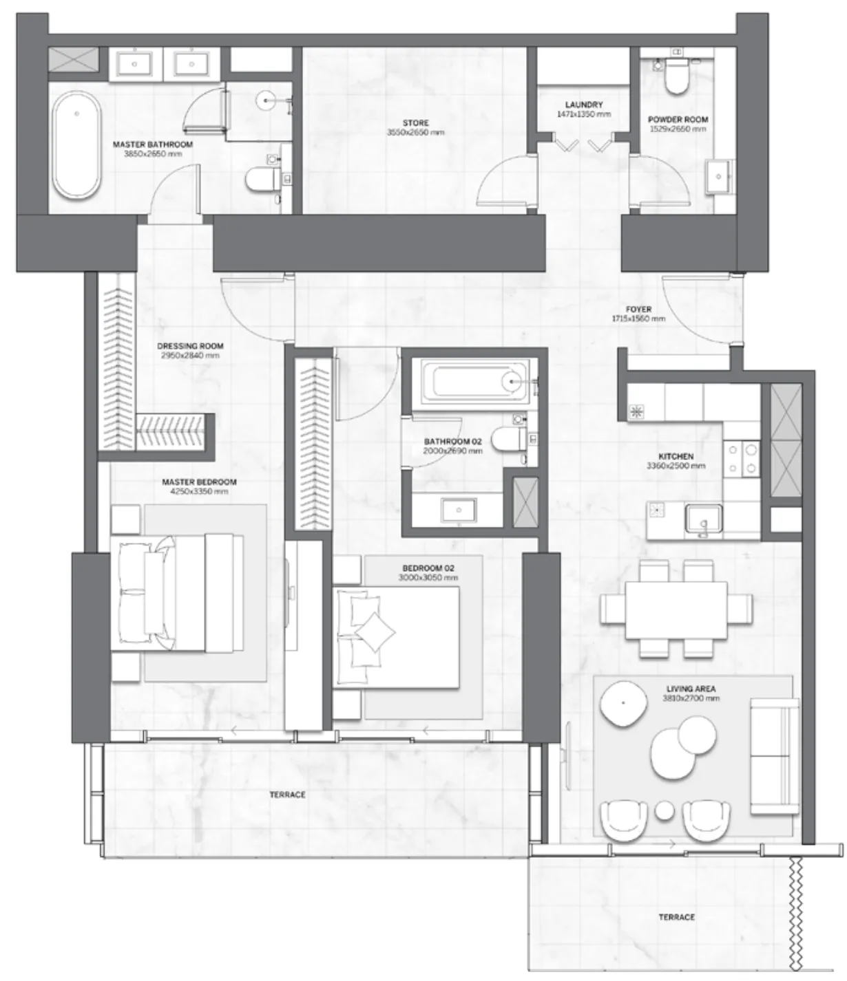 2BR Layout