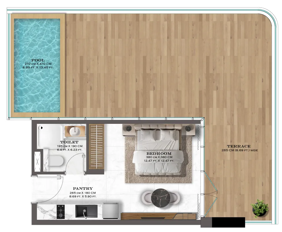Studio floor plan