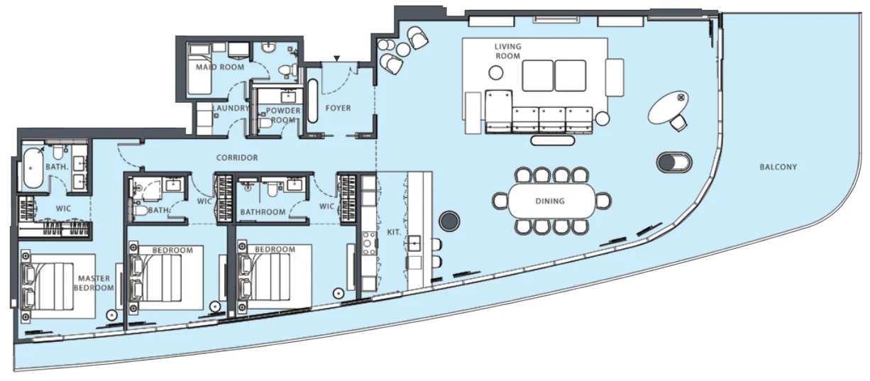 3 bed