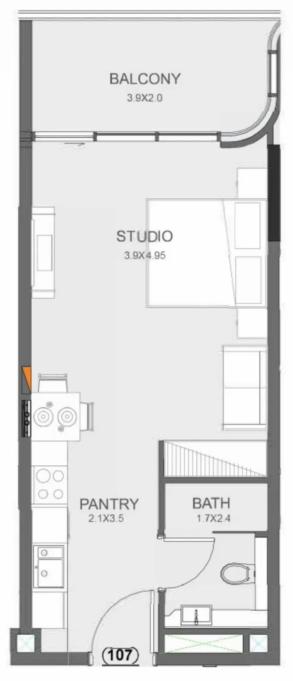 Studio floor plan