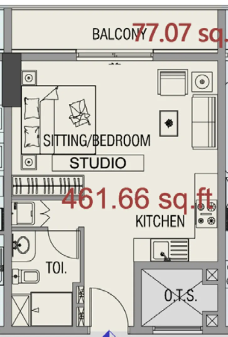 Studio floor plan