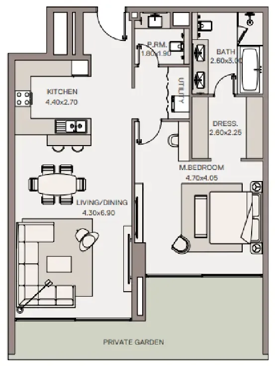 1BR Layout