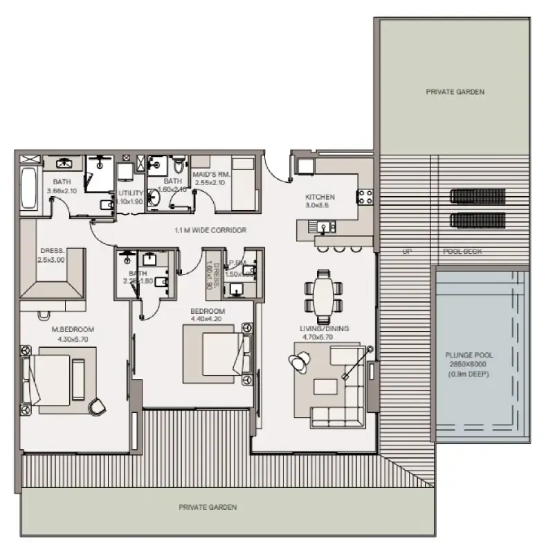 2BR Layout