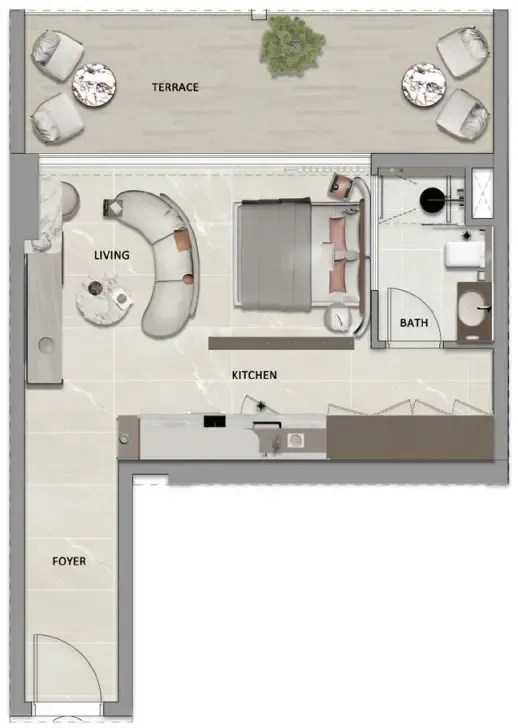 1BR Layout